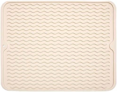 Silicone Dish Drying Mat, Non-Slip Easy Clean Sink Mat by MODENGKONGJIAN