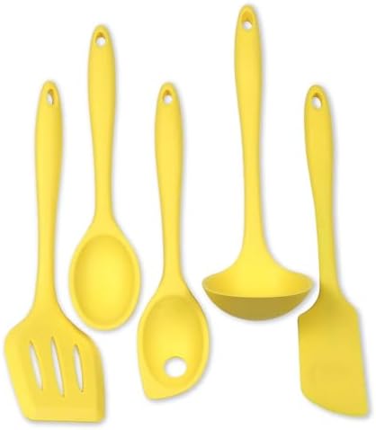 Chef Craft Premium Silicone Kitchen Tool and Utensil Set, 5 Piece by ChefCraft