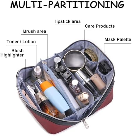 BOYATU Travel Makeup Bag Organizer Cosmetic Bag: 3 Pcs Set Make up Bags - Image 3