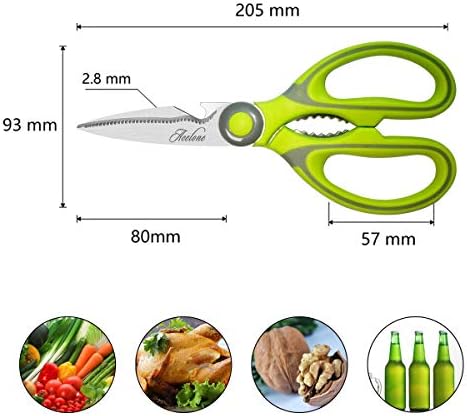 Kitchen Shears, Acelone Premium Heavy Duty Shears Ultra Sharp Stainless Steel - Image 5