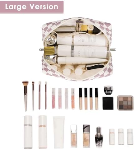 Narwey Makeup Bag Travel Toiletry Bag, Cosmetic Bag - Image 2