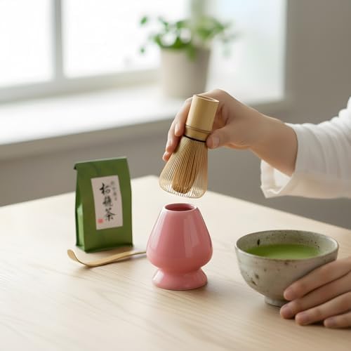 Matcha Whisk Holder – Ceramic Chasen Stand - Image 5