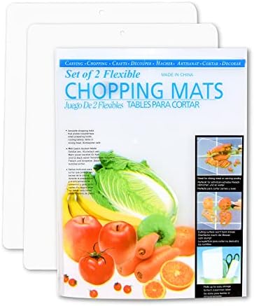 Kitchen Cutting Board | Flexible Chopping Mats | Food Safety | Hanging Hole by Unknown