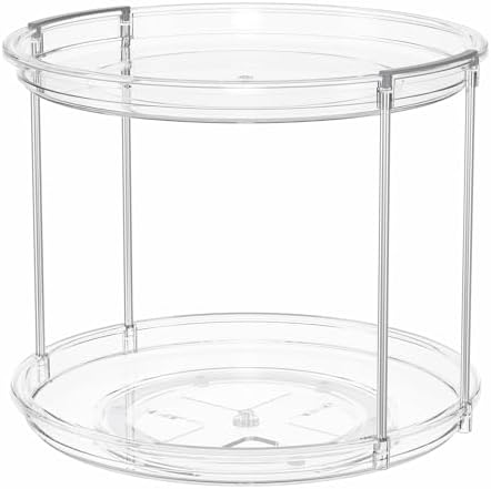 LAMU 3 Pack 2 Tier Lazy Susan Turntable Organizer 9.25'' Rotating Spice Rack - Image 7
