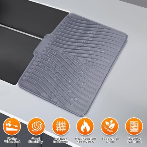 Silicone Dish Drying Mat for Kitchen counter - Image 6