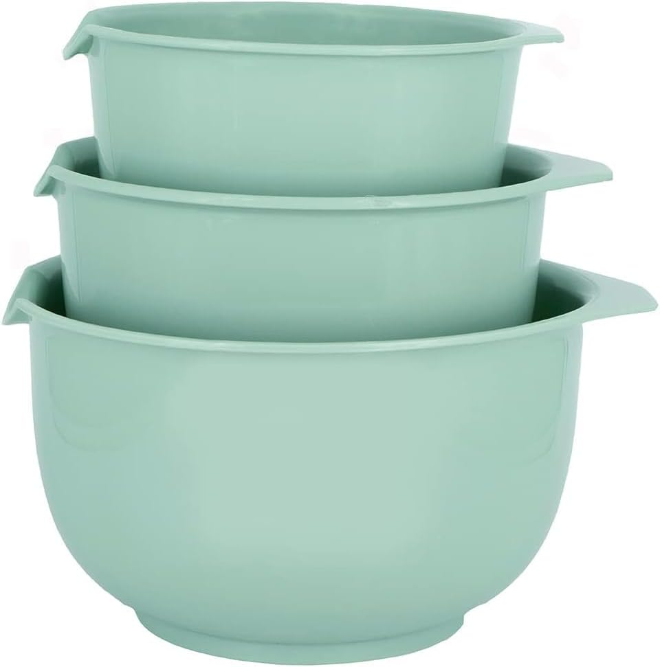 Glad Mixing Bowls with Pour Spout, Nesting Design Saves Space | Non-Slip by GladTrashFoodStorage