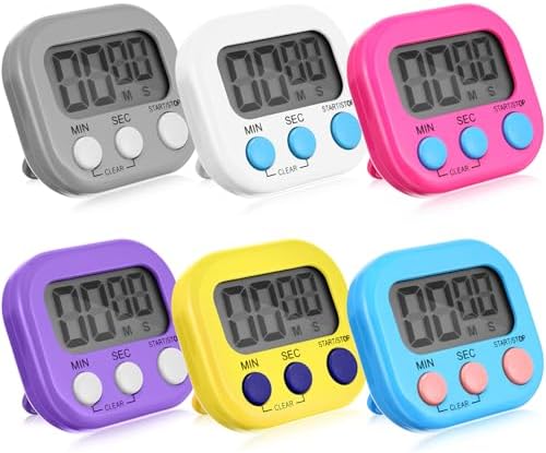 Weewooday 24 Pcs Digital Kitchen Timer Bulk, Novel Color by Weewooday