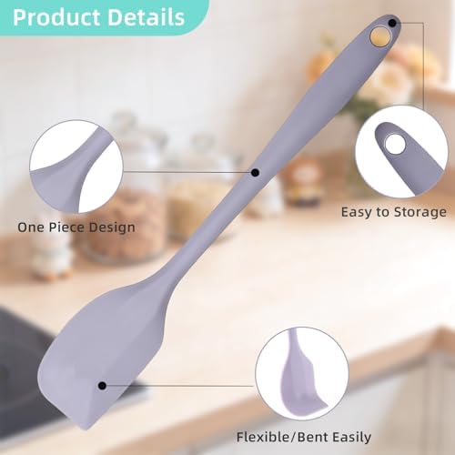 4 Pcs Silicone Spatula Set, Small Rubber Spatulas Silicone Heat Resistant - Image 6