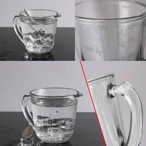 NOLLY Glass Measuring Jugs | Kitchen Baking Cups | 2.4L Measuring Cup | - Image 4