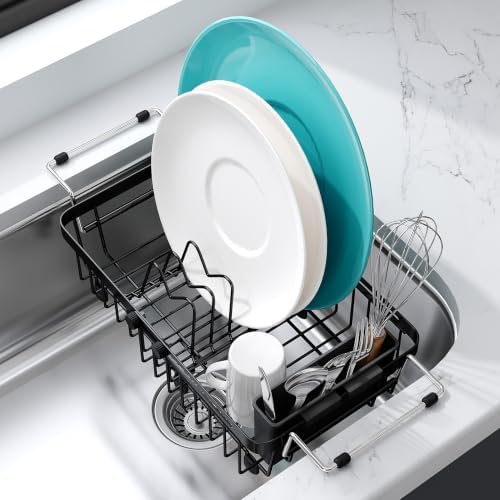 JASIWAY Black Mini Over the Sink Dish Drying Rack by JASIWAY