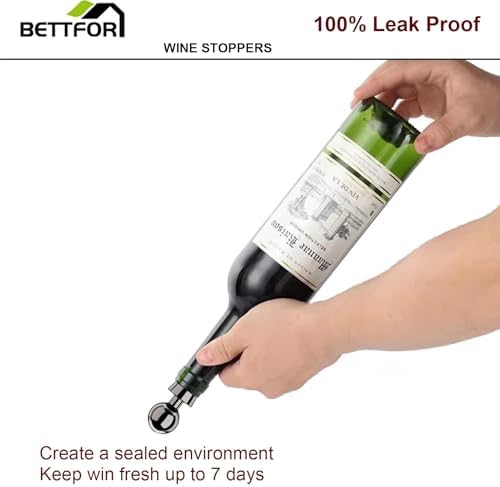 Wine Stoppers for Wine Bottles 3Pcs Vacuum Wine Bottle Stopper - Image 3