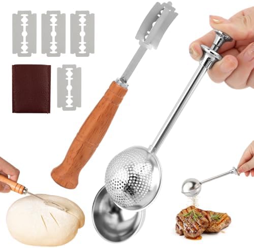 Professional Sourdough Bread Baking Set, Stainless Steel Flour Duster by Unknown