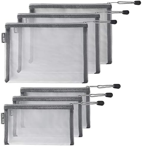 HRX Package 6pcs Mesh Makeup Bags by HRXPackage-ForAllYourPackagingNeeds
