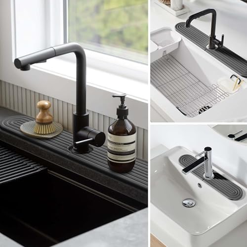 Stone Faucet Mat for Kitchen Sink – Diatomite Fast-Drying Stone Tray, Faucet - Image 6