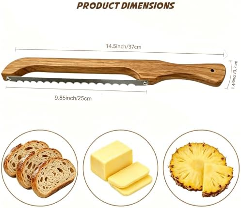 Sourdough Bread Knife for Homemade Bread, Bread Slicer-Cutter& Bread Bow Knife - Image 3