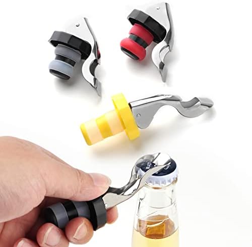 6pcs Reusable Wine Stoppers, Silicone Vacuum Bottle Stopper, Expanding Manual - Image 3