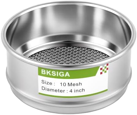 304 Stainless Steel Wire Cloth Lab Sieves, 10 Mesh Test Sieve by Unknown