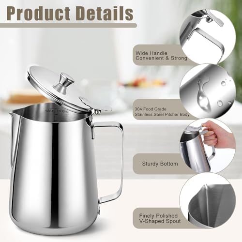 50 oz Stainless Steel Pitcher - Image 3