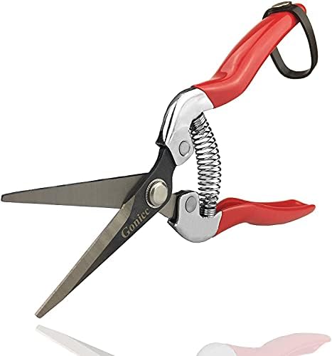 gonicc Micro-Tip Pruning Snips, Stainless Steel Garden Shears by gonicc