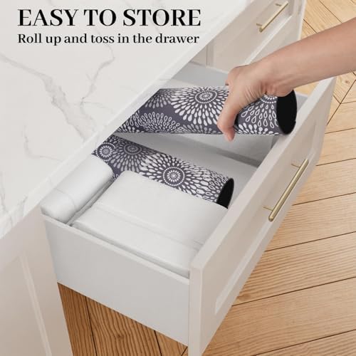 Dish Drying Mat Absorbent Kitchen Counter Mat Rubber Backing Draining Mat - Image 5