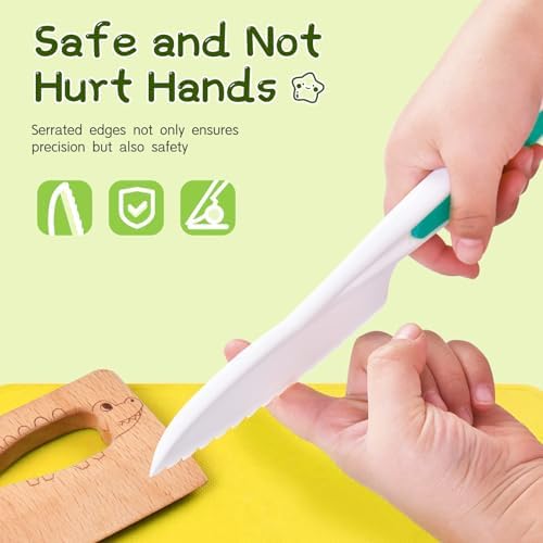 17 Pcs Kids Knife Set for Real Cooking Safe Kitchen Tools for Ages 4+ - Image 5