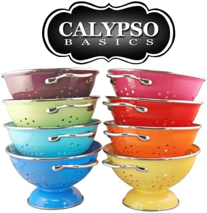 Calypso Basics by Reston Lloyd Powder Coated Enameled Colander, 1 Quart - Image 7