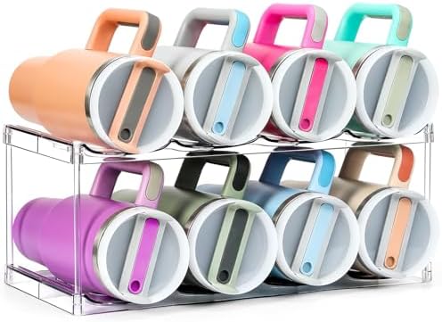 Premium Water Bottle Organizer for Stanley 40OZ & Various Bottles by MakeLifeBetterEasier