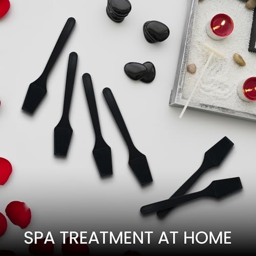 PANA 100 Pieces Cosmetic MakeUp Disposable Plastic 2.5" Spatulas - Image 6
