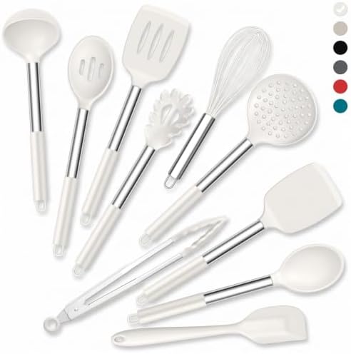 Onader 10 Pieces Silicone Kitchen Utensils Set, Cooking Utensils by Onader