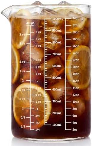 DOPUDO 1000ml Glass Measuring Cup by DOPUDO