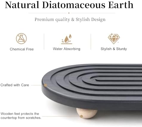 2-Pack Water Absorbing Stone Sink Caddy & Coaster - Image 3