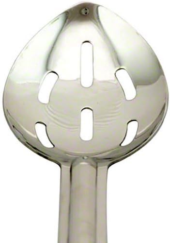 American Metalcraft 13” Stainless Steel Slotted Serving Spoon w/Bakelite Handle - Image 2