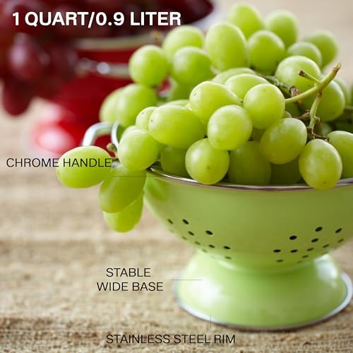 Reston Lloyd, 1 Quart Powder Coated Steel Kitchen Strainer Basket - Image 3