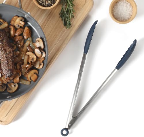 Calphalon Edge Kitchen Tongs, Stainless Steel Locking Tongs - Image 7