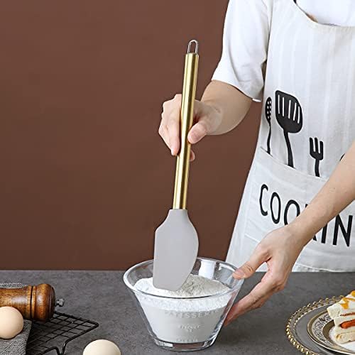 Gold Spatulas, Berglander Non-stick Silicone Flexible Scrapers Baking Mixing - Image 5