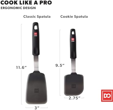DI ORO Silicone Turner Spatula Set - Image 5