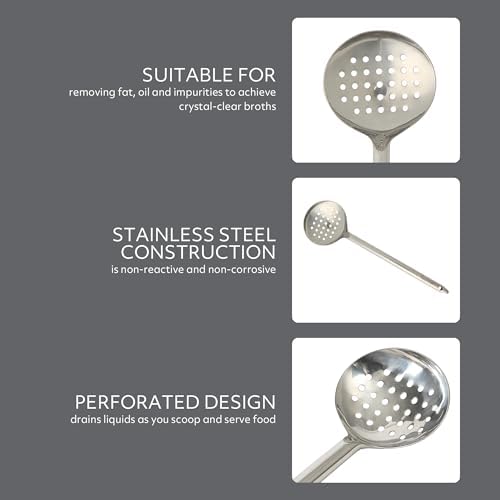 Sur La Table Kitchen Essential Steelhaus Stainless Steel Skimmer - Image 3