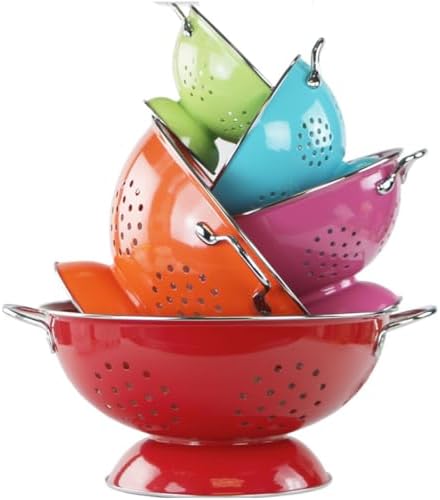 Calypso Basics by Reston Lloyd Powder Coated Enameled Colander, 5 Quart - Image 4
