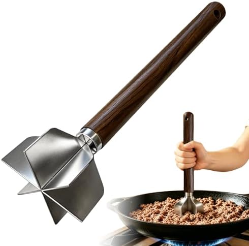 304 Stainless Steel Meat Chopper, 6 Blades by Unknown