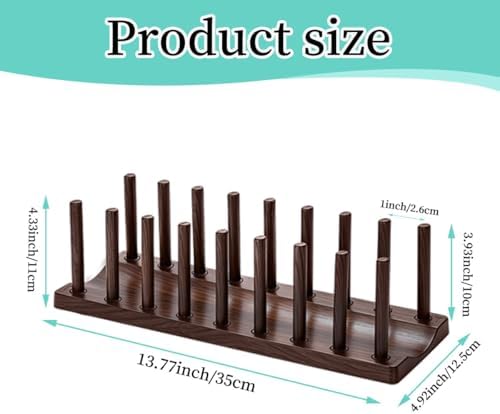Berglander Dish Rack 14", Adjustable Vertical Plate & Lid Organizer - Image 2