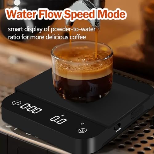 Mini Coffee Scale with Timer Automatic, 0.1g/2000g Rechargeable Precision - Image 6