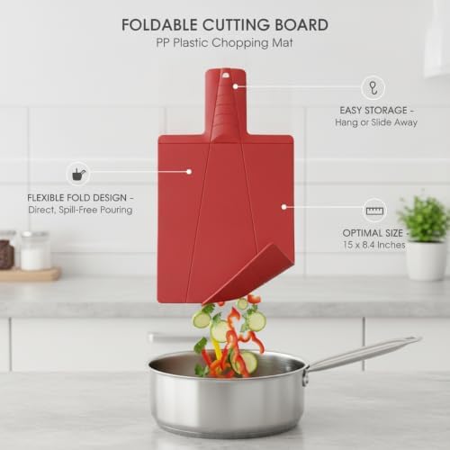 Foldable Cutting Board, PP Plastic Chopping Mat - Image 4