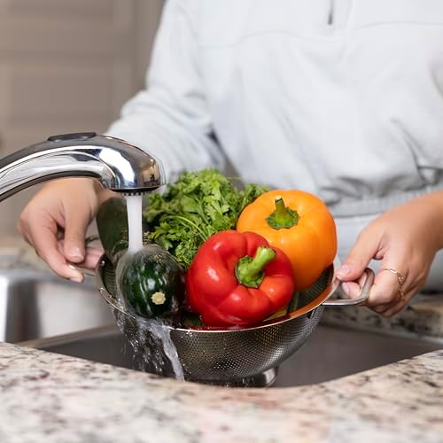 Fox Run Large Colander Set, Includes a 5 Quart and a 3 Quart Pasta Strainer - Image 2