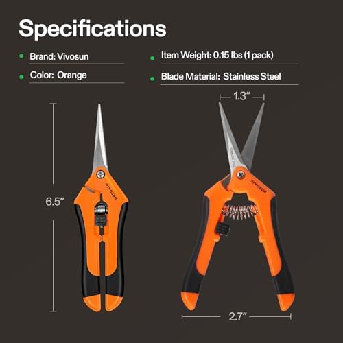 VIVOSUN 6.5 Inch Garden Scissors - Image 3