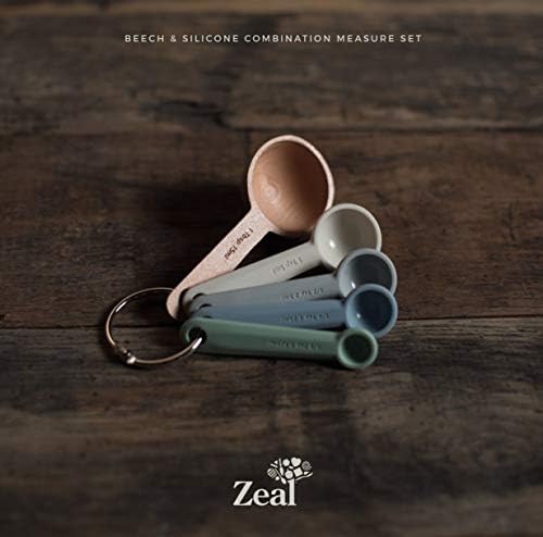 Zeal Silicone Measuring Spoons Set – 5 Piece BPA Free Measuring Spoon Set - Image 4