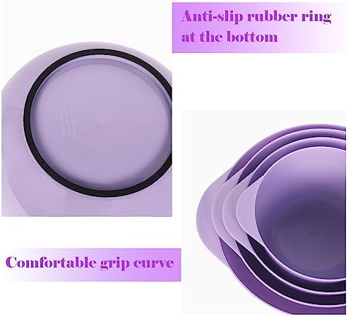 BoxedHome Mixing Bowls Set of 4, BPA Free Plastic, Microwave Safe - Image 4
