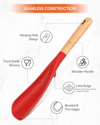 Badiano Silicone Cooking Spoon for Nonstick Cookware - Image 4