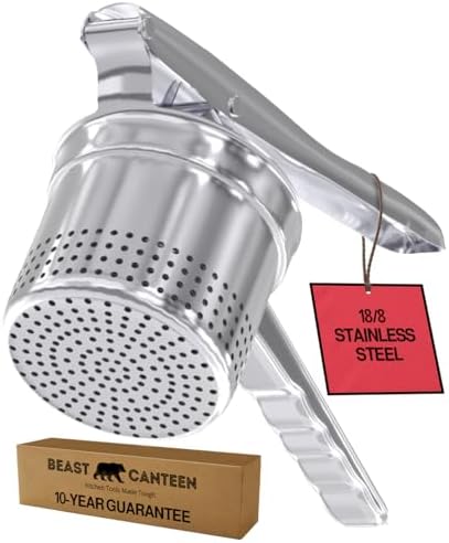 Stainless Steel Potato Ricer for Smooth Mashed Potatoes by BeastCanteen