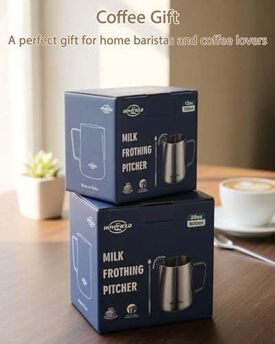 20oz Milk Frothing Pitcher, 304 Stainless Steel Latte Jug - Image 6