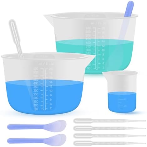 Silicone Resin Mixing Measuring Bowls 2Pcs 600ml/20oz by SwigranceQualityCreativity